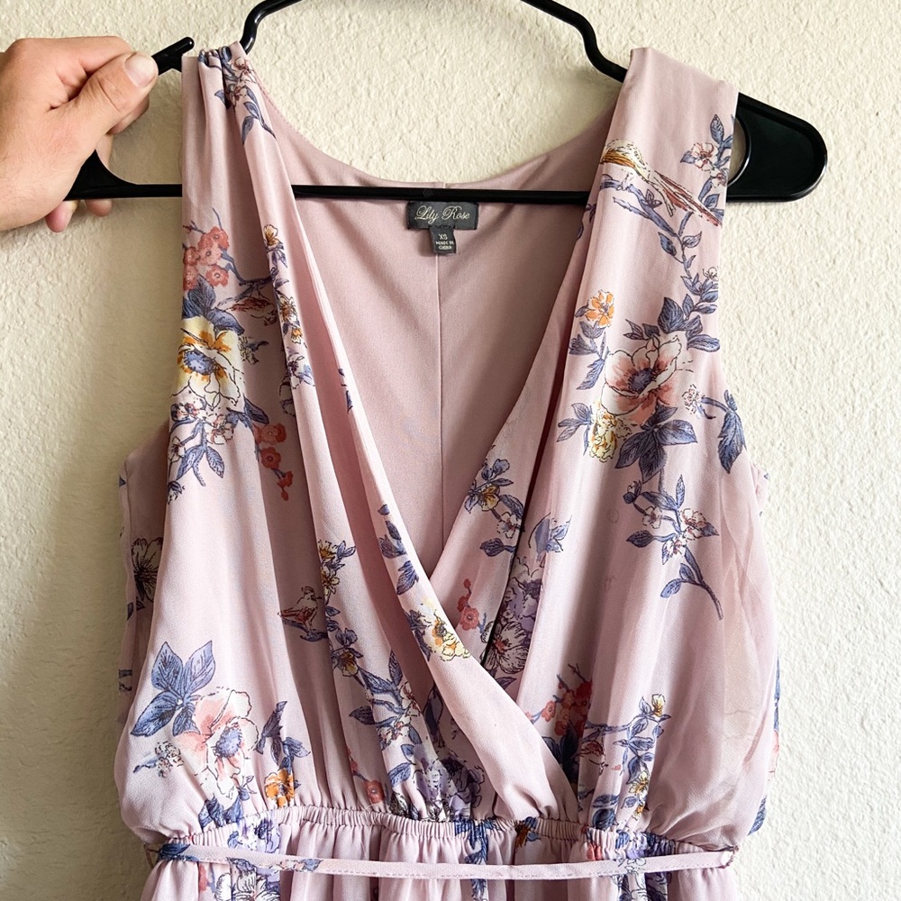 Lily Rose Blush Pink Maxi Dress